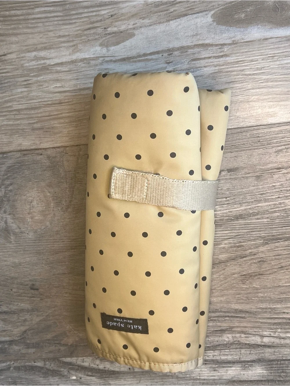 Black Nylon Crossbody Messenger Bag with Gold Lining